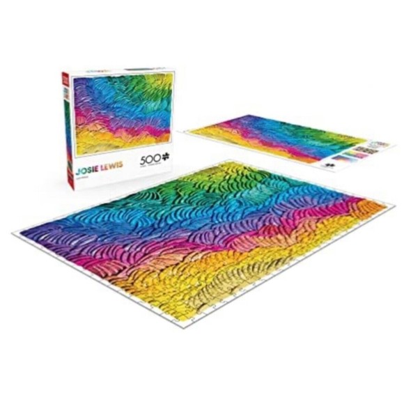 Brand New Sealed ‘JUICY PETALS’ 500 pc Puzzle-Artist JOSIE LEWIS- rainbow color - Picture 5 of 5
